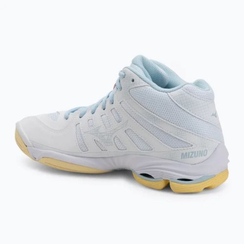 Női röplabda cipő Mizuno Wave Voltage 2 Mid fehér/calypso coral/pale banán
