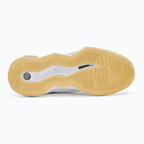 Női röplabda cipő Mizuno Wave Momentum Pro Mid fehér/calypso coral/pale banán