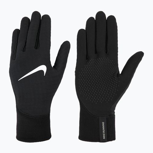 Férfi Nike Therma-Fit Pacer Sphere Midweight RG futókesztyű fekete/fekete/ezüst