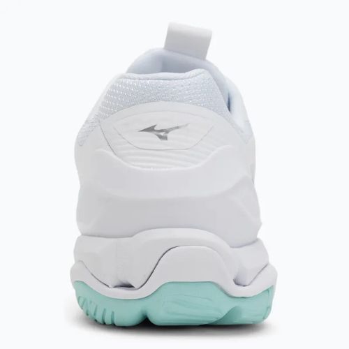 Női kézilabda cipő Mizuno Wave Stealth 6 fehér/kék árnyalatú Mizuno Wave Stealth 6 fehér/kék színű