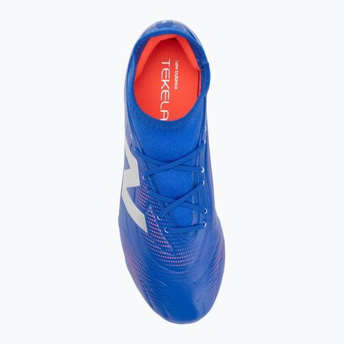 Gyerek focicipő New Balance Tekela Team Low JR FG kék
