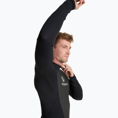 Férfi szörfös neoprénruha AQUASTIC 4/3 mm-es neoprén WAVEY black