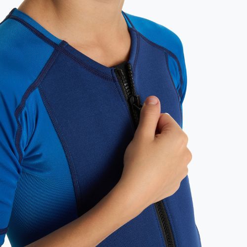 Gyerek szörfruha AQUASTIC 1,5 mm neoprénből WAVEY blue