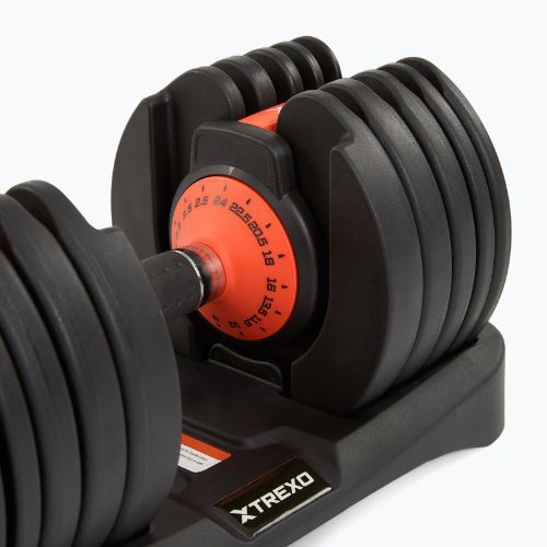 Állítható súlyzó XTREXO 24kg EVO black