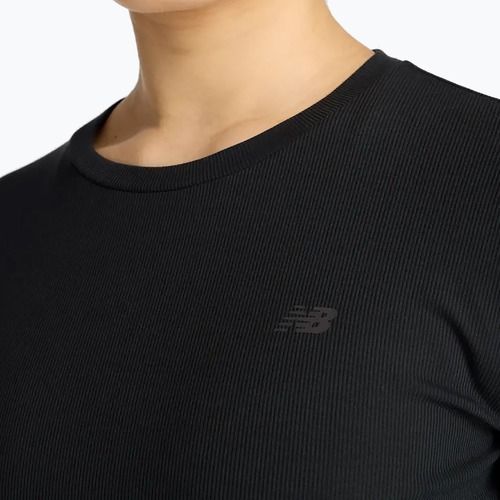 Női New Balance Micro-Rib hosszú ujjú fekete