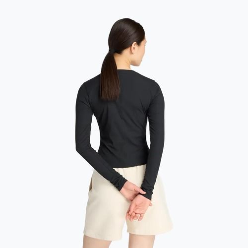 Női New Balance Micro-Rib hosszú ujjú fekete