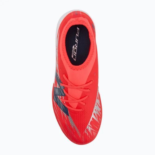 Gyerek focicipő New Balance Furon Team V8 Jr TF piros