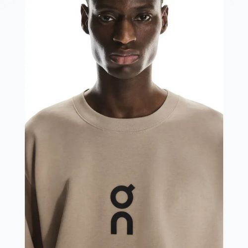 Férfi pulóver On Club Crew desert