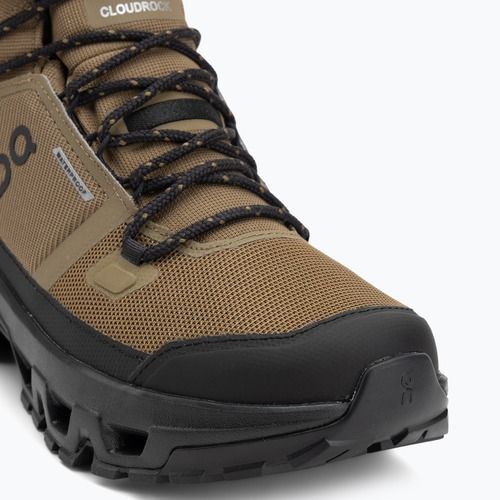 Férfi túracipő On Cloudrock Mid Waterproof hunter/fekete