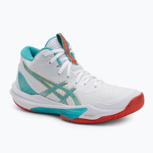 Női Asics Sky Elite FF MT 3 röplabdacipő fehér/tengerzöld