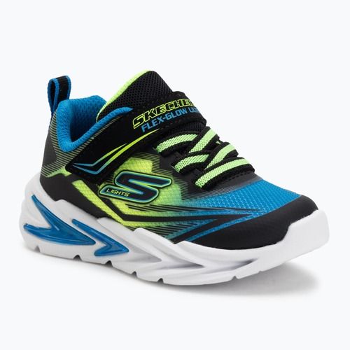 Gyerekcipők SKECHERS Flex-Glow Ultra fekete/kék/lime