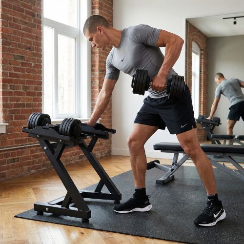 Állítható súlyzóállvány XTREXO black