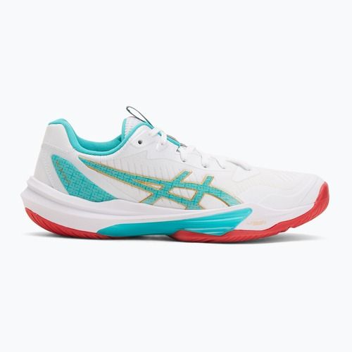 Női ASICS Sky Elite FF 3 röplabdacipő fehér/tengerzöld