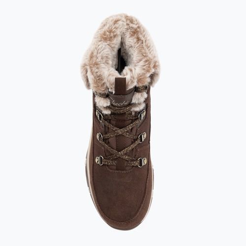 Női Skechers Trego Snow Worries cipő csokoládé