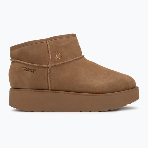 Női Skechers Keep Cozy cipő gesztenyebarna