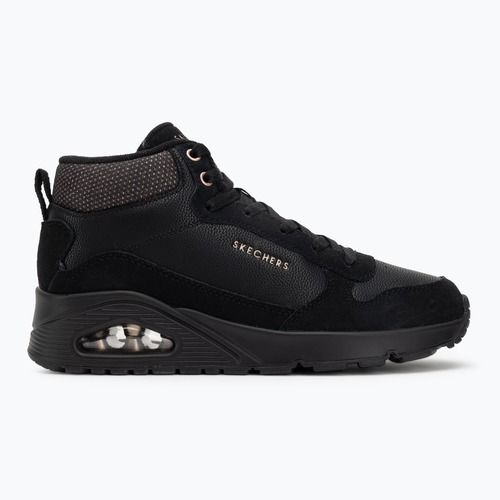 Női Skechers Uno Stacre Shine fekete cipő