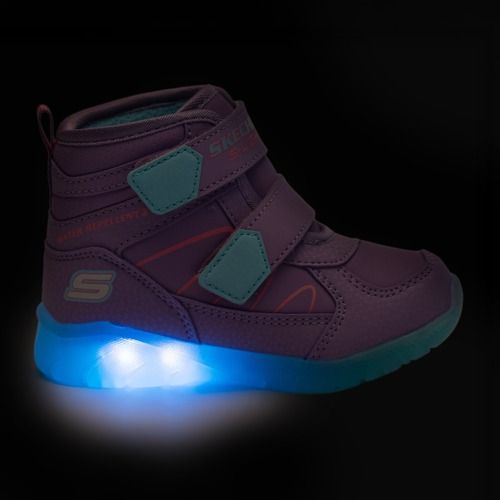Gyerekcipők SKECHERS Illumi-Brights Polar Steppers levendula/többszínű
