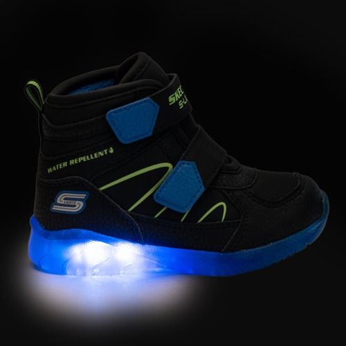 Gyerekcipők SKECHERS Illumi-Brights Splash Beams fekete/kék/lime