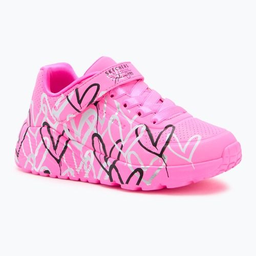 Gyerekcipők SKECHERS Uno Lite Love Levitate forró rózsaszín/többszínű