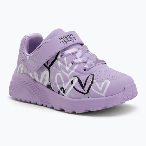 Gyerekcipők SKECHERS Uno Lite Love Levitate levendula/többszínű