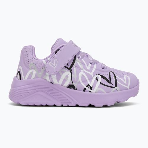 Gyerekcipők SKECHERS Uno Lite Love Levitate levendula/többszínű