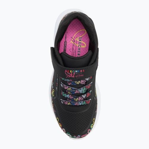Gyerekcipők SKECHERS Uno Lite Heart Craze fekete/többszínű