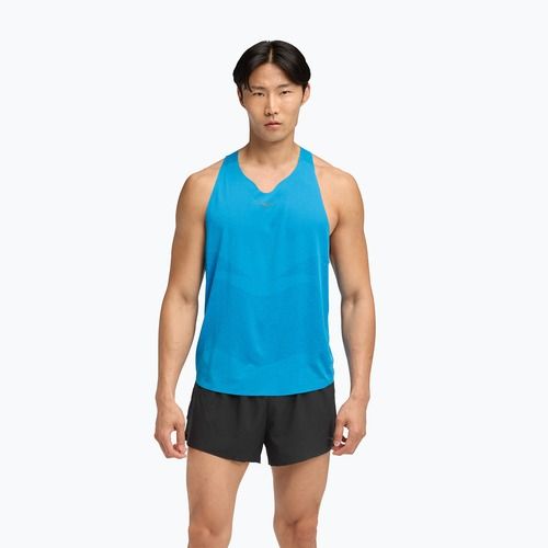 Férfi futópóló HOKA Race Singlet hoka kék