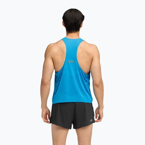 Férfi futópóló HOKA Race Singlet hoka kék