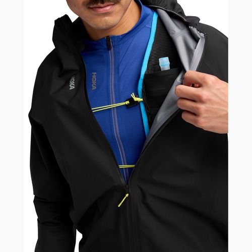 Férfi futódzseki HOKA Skybreeze Waterproof GTX fekete