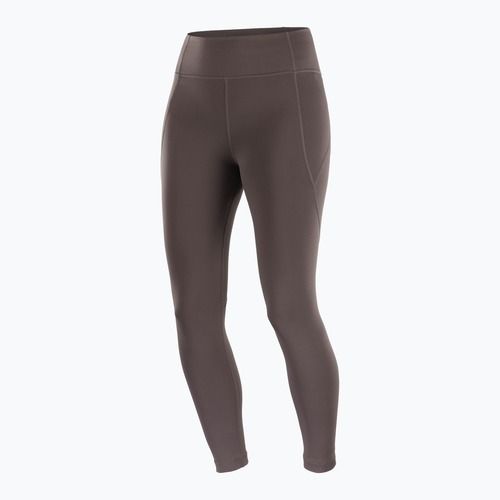 Női futó leggings Salomon SHAKEout Bliss 25" kávébabszínű