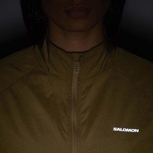 Női futódzseki Salomon Shakeout Fly brilliant olive