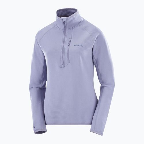 Női túrapulóver Salomon Essential Lightwarm Half Zip kék gránit