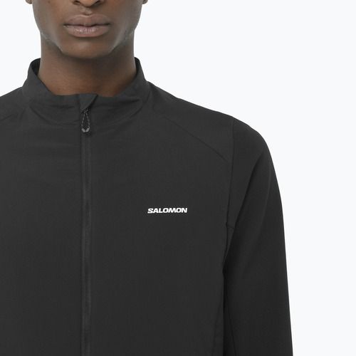Férfi Salomon Mountain Flex Hybrid mélyfekete futó melegítőfelső