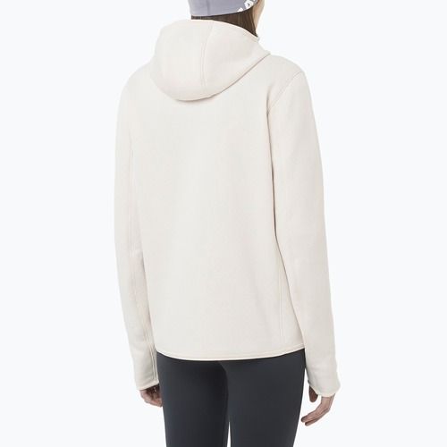 Női Salomon Outline Warm Fleece kapucnis pulóver suttogó fehér