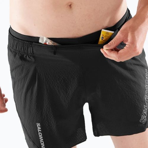 Férfi futóshort Salomon Sense Aero 5" fekete