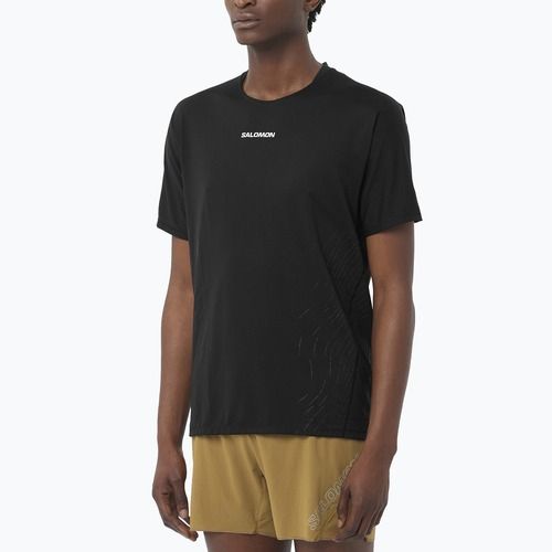 Férfi futópóló Salomon Sense Aero GFX mély fekete