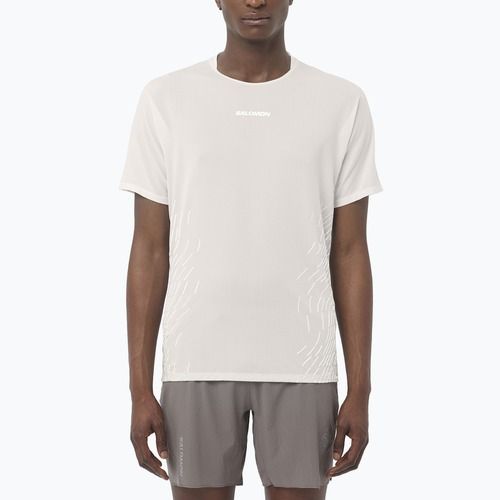 Férfi futópóló Salomon Sense Aero GFX whisper white