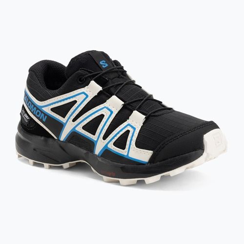 Gyerek futócipő Salomon Speedcross Waterproof fekete/vanília jég/francia kék