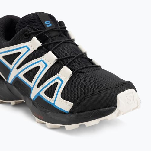 Gyerek futócipő Salomon Speedcross Waterproof fekete/vanília jég/francia kék