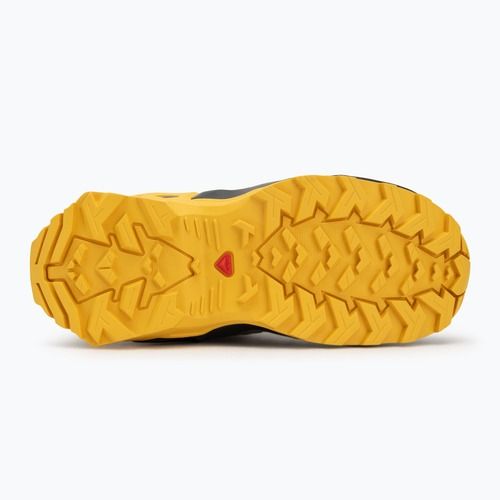 Gyermek túracipő Salomon X Ultra Mid GTX castlerock/fekete/fűszeres/mustár