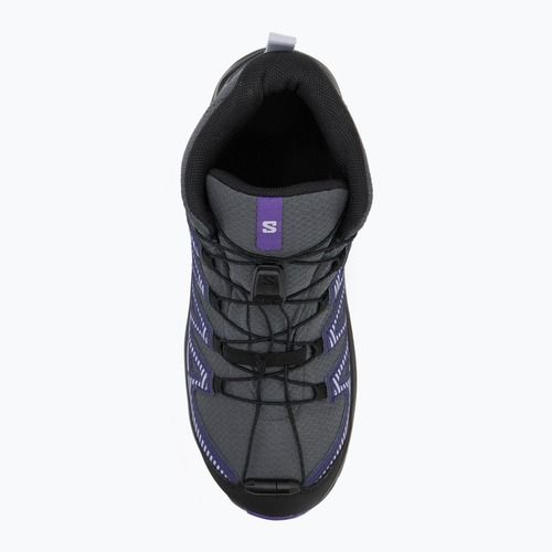 Salomon XA Pro V8 MID WP gyermek túrabakancs turbulence / fekete / liberty