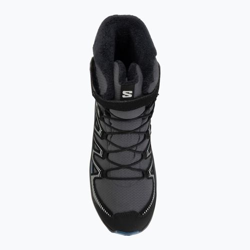 Gyermek túrabakancs Salomon XA Pro V8 Winter Waterproof turbulence / fekete / sötétkék