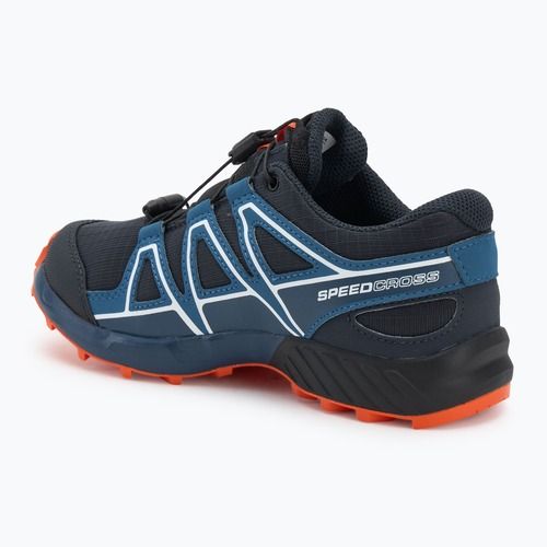 Gyerek futócipő Salomon Speedcross Waterproof sötét tengerészkék/sötétkék/vörös narancs