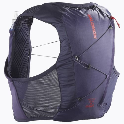 Salomon Active Skin 4 GRVL futó mellény martime kék / asztrál aura / haute piros