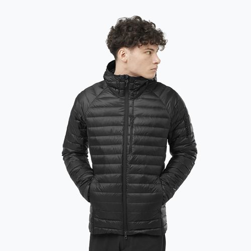 Salomon Elixir Micro Down Hoodie mély fekete férfi pehelykabát