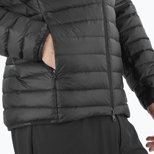 Salomon Elixir Micro Down Hoodie mély fekete férfi pehelykabát