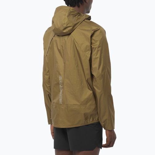Férfi futódzseki Salomon Bonatti Waterproof briliáns olíva