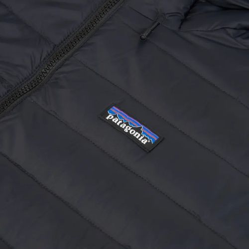 Női pehelydzseki Patagonia Recycled Down Sweater Parka fekete