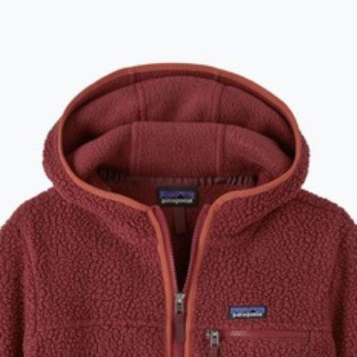 Női polár pulóver Patagonia Retro Pile Hoody sequoia red