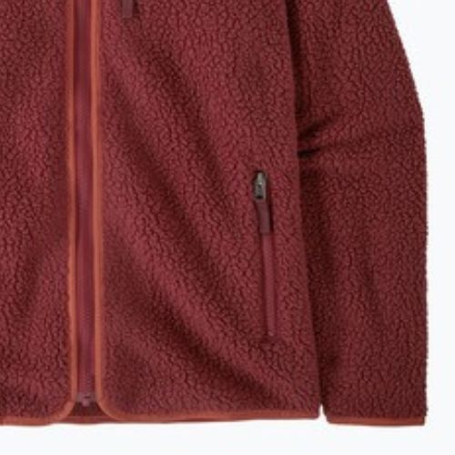 Női polár pulóver Patagonia Retro Pile Hoody sequoia red